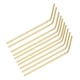 thumbnail image 1 of 10 piezas de reutilizables de material acero inoxidable de metal curvo dorado, 1 of 9