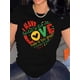 thumbnail image 1 of Heart & Letter Print Crew Neck T-Shirt, Casual Short Sleeve T-Shirt For Spring & Summer, Women's Clothing Tee For Adult, Men, Women, Teen, Teenager, Adolescent, Youth, 1 of 6