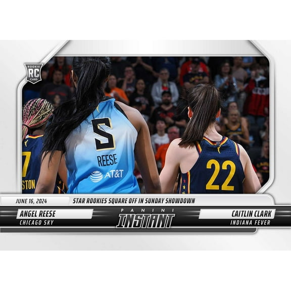 WNBA 2024 Instant Basketball Caitlin Clark / Angel Reese #73 (Rookie, Star Rookies Square Off in Sunday Showdown)