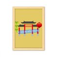 thumbnail image 1 of Cuadro de madera decorativa A4 Unbranded Bamboo Memorial Gateway China Town, 1 of 3