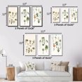 thumbnail image 4 of Designart "Botanical Bliss Joyful Hanging Houseplants I" Abstract Botanicals Framed Wall Art Set Of 3 - Green Modern Frame Canvas Set For Living Room Decor, 4 of 6