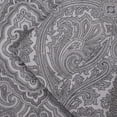 thumbnail image 5 of Decorative Italian Paisley Cotton-Rich Sheet Set - King, Dark Grey, 5 of 7