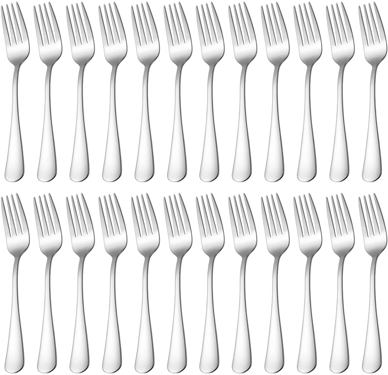 Mounchain 24 Pcs Silverware Forks, Stainless Steel Dinner Forks