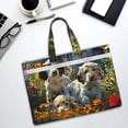 thumbnail image 6 of Kdxio Sunflower Field Spotted Dog File Tote Document Bag Business Briefcase Bag Document Organizer Tote Briefcase for Letter A4 Files Business Teacher Office Bag, 6 of 8