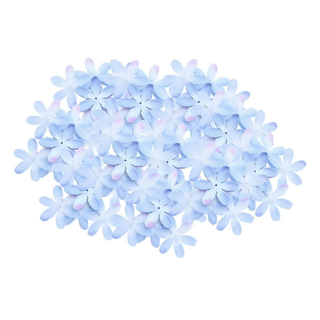 simhoa 300 Pieces Artificial Flower Petals Resuable Floret for Party Table Light Blue