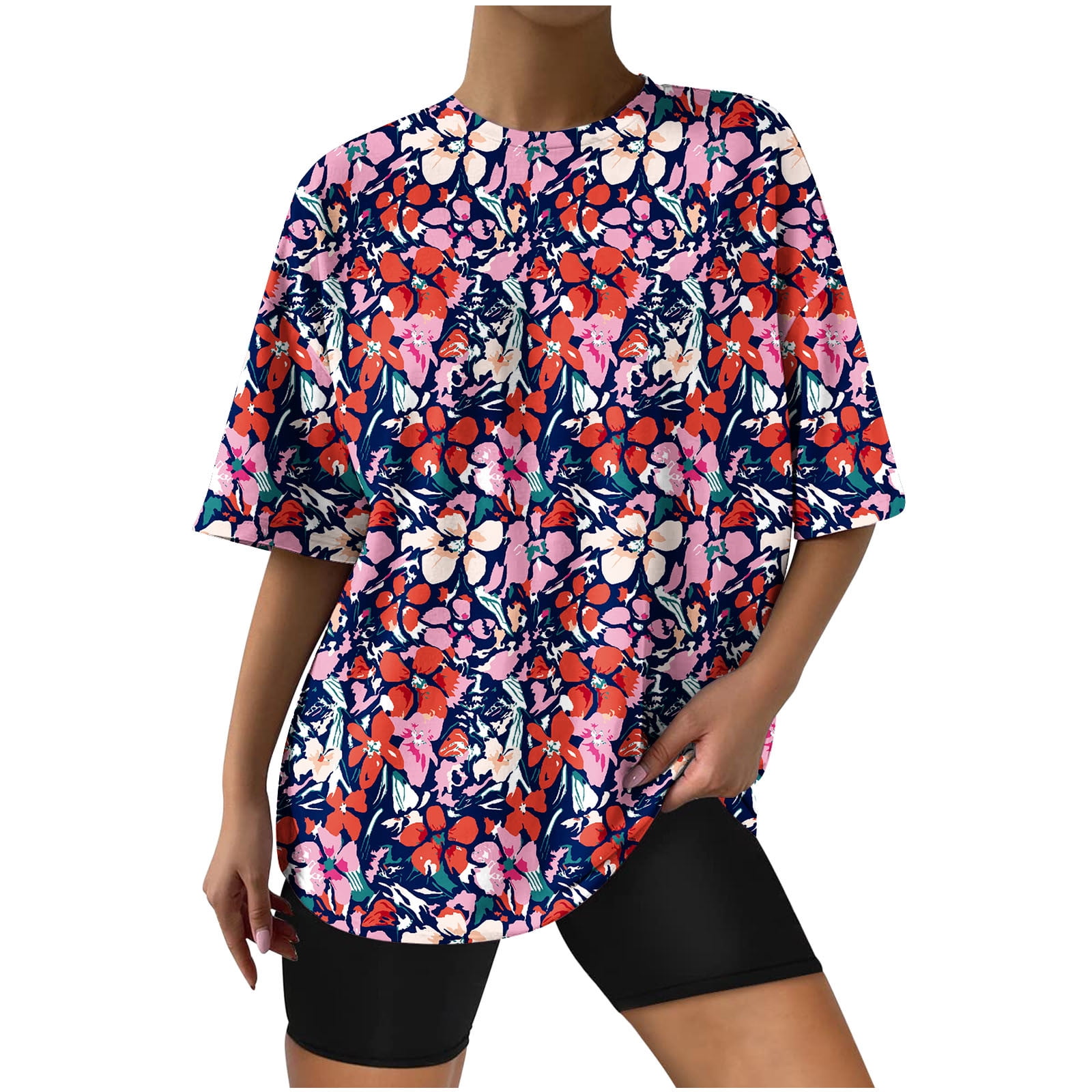 YWDJ Womens Summer Tops T Shirts for Women Graphic Crewneck Short