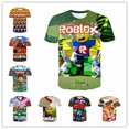thumbnail image 2 of T-shirt à Manches Courtes Imprimé ROBLOX Col Rond, T-shirt Anime pour Adolescents, Manches Courtes Confortables et Décontractées pour Garçons et Filles-Semaine, 2 of 3