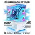 thumbnail image 3 of Prebuilt Gaming PC Liquid Cooled CapCut &TikTok Creator PC RTX4060 i7 E5 12Core 64GB RAM Smooth Editing 1.5TB Storage 650W WIN11 WiFi6 BT5.4 RGB 7Fans, 3 of 9