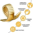 thumbnail image 2 of United Watch Bands Expandable Polished Stainless Steel Watch Band for Men & Women Universal Fit 16-22MM Watch Band | Includes 2 Spring Bars & Tool Kit, 2 of 5