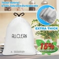 thumbnail image 5 of 13 To 15 Gallon Trash Bags, Tall Kitchen Garbage Bags Drawstring, Ultra Strong Recyclable Trash Bags Unscented Trash Can Liners For Kitchen and Commercial 30 Count (Pake of 1), 5 of 7