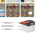 thumbnail image 4 of Yayeee Foldable Storage Basket for Shelves with Handles Waterproof Cloth Bins, Vibrant Flowers, 4 of 7