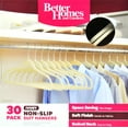 thumbnail image 2 of Discontinued- Better Homes &  Gardens 30 PK Flocked Suit Hangers, Ivory, 2 of 2