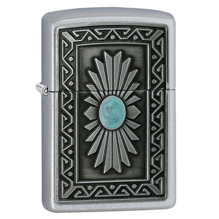 Zippo Pewter Emblem Black Crackle - Zippo Southwest Sun Pocket Lighter 29105