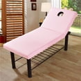 thumbnail image 3 of Abbracc Drap de Table Cosmétique de Salon de Beauté 70x190cm Rose, 3 of 8