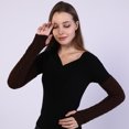 thumbnail image 2 of Yoyauz Women's Long Fingerless Gloves Arm Warm Knit Thumbhole Stretch, 2 of 6