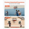 thumbnail image 3 of Dranite Wall Mounted Basketball Hoop, 44-Inch Shatter-Proof Polycarbonate Backboard, Heavy-Duty Steel Frame Outdoor Basketball Hoop System with 0.08-Inch Thickened Backboard, 3 of 6