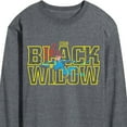 thumbnail image 3 of Marvel - Black Widow Type - Men's Long Sleeve Graphic T-Shirt, 3 of 5
