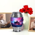 thumbnail image 6 of JAGASY Bike Mini Urns for Human Ashes Keepsake, Blue Urn for Ashes Adult Male, Forest Trees Decorative Urns for Boys, Pink Small Handmade Urn for Girls, (3 Inch), 6 of 7