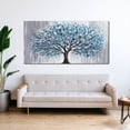 thumbnail image 4 of Oversized Tree and Life Paintings, Large Canvas Wall Art for Living Room Bedroom Decor, Abstract Landscape Artwork Nature Pictures Prints for Office Home 40x20", 4 of 4