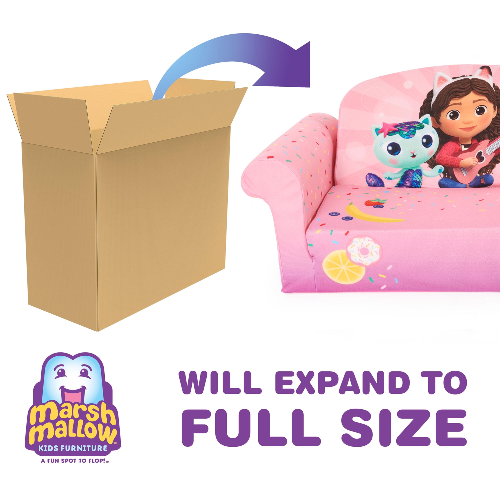 Flip Open Foam Sofa Disney Princesses