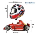 thumbnail image 3 of Race Car Birthday Balloon 40 inch Race Track Boys Birthday Party Race Car Black Balloon Racing Theme Party Decoration Balloon Supplies 5 Pieces (Black 5) C3, 3 of 3