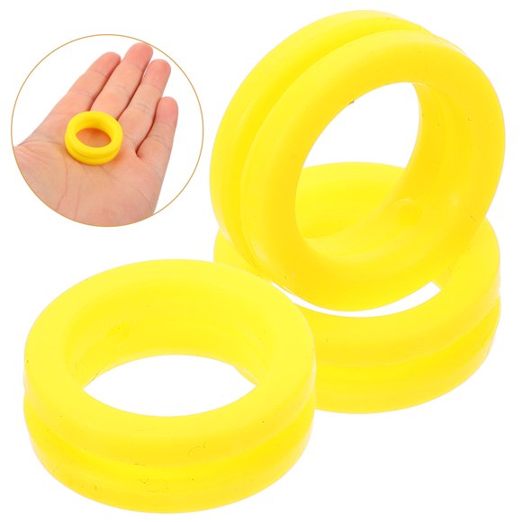 YSNOOWE Soda Maker Silicone Ring Seal Gaskets 1.1X1.1X0.4In Yellow 3Pcs Compatible with Sodastream Art