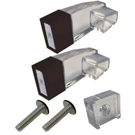 Gordon Glass Clear Acrylic Towel Bar Brackets with Satin Chrome Sleeve and Clear Acrylic Finger Pull Kit Walmart
