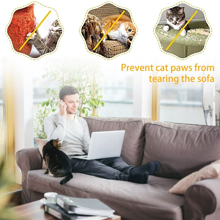 Protoiya Couch Guard,Furniture Protectors for Cats,Cat Couch Protector, Clear Double Sided Cat Scratch Deterrent Tape for Furniture, Couch, Sofa