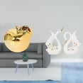 thumbnail image 2 of Estatua decorativa,Escultura de frutas para decoración del hogar para escritorio interior.,Figura de cerámica para escritorio,Estatuas de cisnes,Estatua de cisne de cerámica Escultura de, 2 of 8