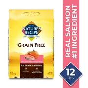 Nature’s Recipe Grain Free Salmon, Sweet Potato & Pumpkin Recipe, Dry Dog Food, 12 Pounds (Packaging May Vary)