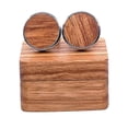 thumbnail image 1 of Hobbiewoo Gemelos de madera con caja orgazadora Guapo para hombres de aversario B BLESIY Gemelos Redondos, 1 of 8