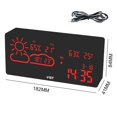 thumbnail image 1 of Reloj Despertador Digital Led, Reloj De Temperatura Y Humedad, Aplicación Wifi, Red Inalámbrica Inteligente, Reloj Electrónico, Reloj De Mesa Speravity HA017893-00, 1 of 7