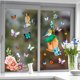 thumbnail image 2 of Calcomanías de ventana de colibrí de primavera, pegatinas de ventana de doble cara anticolisión gruesas reutilizables para sala de estar y ventana del hogar, 2 of 5