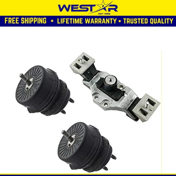 Fits 2009-2011 Hyundai Genesis 3.8L w/AUTO Trans. Motor & Trans Mount 3pc Set : A7169, A7169, A7174