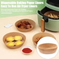 thumbnail image 2 of Homelife 100Pcs Disposable Baking Paper Non-Stick Mat for Air Fryer Square Round Parchment Liners Oil Absorbent Tool Kitchen Oven Accessory, 2 of 13