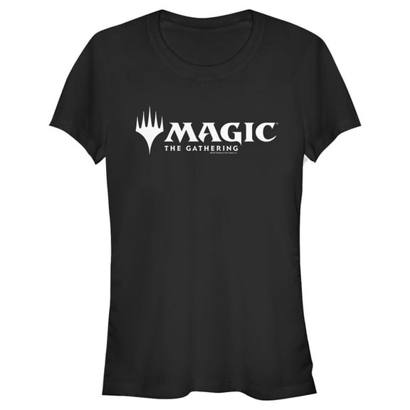 Junior's Magic: The Gathering Bold Logo  Graphic Tee Black Small