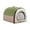 Green, variant on Dog Cave Bed with Door Flap, Enclosed Winter Warm Cat House Tent & Small Dog Hideout, Portable Pet Bed with Reversible Washable Cushion for Indoor Puppy & Cat