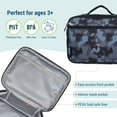 thumbnail image 4 of Wildkin Kids Square Insulated Lunch Box for Boys and Girls (Black Camo), 4 of 7