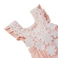 thumbnail image 6 of Newborn Baby Girls Summer Sleeveless Romper Toddler Ruffle Lace Floral Jumpsuit Bodysuit, 6 of 6