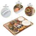 thumbnail image 4 of Dish Drying Mat Kitchen Pad Large Counter Absorbent Dish Mats Drainer Pumpkin Old Elf, 4 of 8