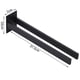 thumbnail image 2 of Toallero Laklulu sin perforaciones Toallero negro Toallero autoadhesivo Gancho para toallas de baño Toallero de pared Doble 40 cm Cocina, 2 of 6