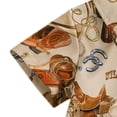 thumbnail image 6 of larppty Newborn Infant Western Baby Boy Clothes Cowboy Button Down Dress Shirt Bubble Romper Bodysuit Country Style Outfit（Brown， 6-12 Months）, 6 of 6