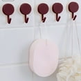 thumbnail image 4 of yulier 5 Pcs Wall Hooks , Coat Hooks, Bathroom Kitchen Dorm Heavy Duty Self Adhesive Wall Hooks for Hanging Towels, Bath Sponges, Scarves, Bags, Keys, 4 of 6