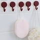 thumbnail image 4 of Paquetes de 5 ganchos adhesivos fuertes para baño y cocina - No hay taladros colgados sin daños para toallas, cubiertos y batas con giro 360 grados, 4 of 6