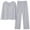 Gray, variant on Dealovy Lounge Sets for Women Long Sleeve Built-In Bra Shirts Pants Pajamas Set Sleepwear Loungewear