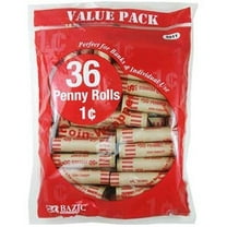 Penny Tubes Paper Coin Wrappers, 36 Per Pack …