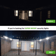 thumbnail image 4 of Lámpara de pared exterior con luz de seguridad de 4 LED alimentada por energía solar para patio, jardín y garaje, 4 of 5
