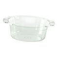 thumbnail image 3 of ACDANC Portable Dish Tub Dishpan for Washing Dishes Clear with Holes with Handle Dish Pans for Washing Dishes for Sink for Storing Large, 3 of 7