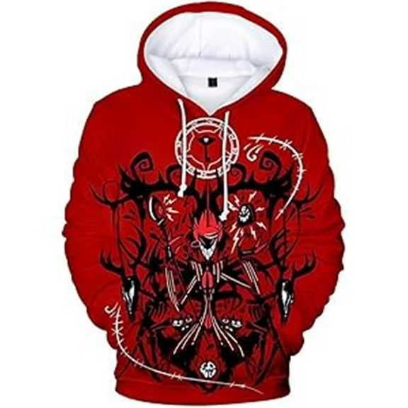 Yejue Alastor Hooded Sweatshirts For Women Men And Long Sleeve 3D Printed Cosplay Hoodie,6XL,Style 3