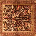 thumbnail image 1 of Ahgly Company Indoor Square Persian Orange Traditional Area Rugs, 7' Square, 1 of 1